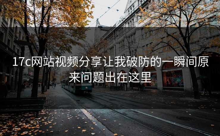 17c网站视频分享让我破防的一瞬间原来问题出在这里